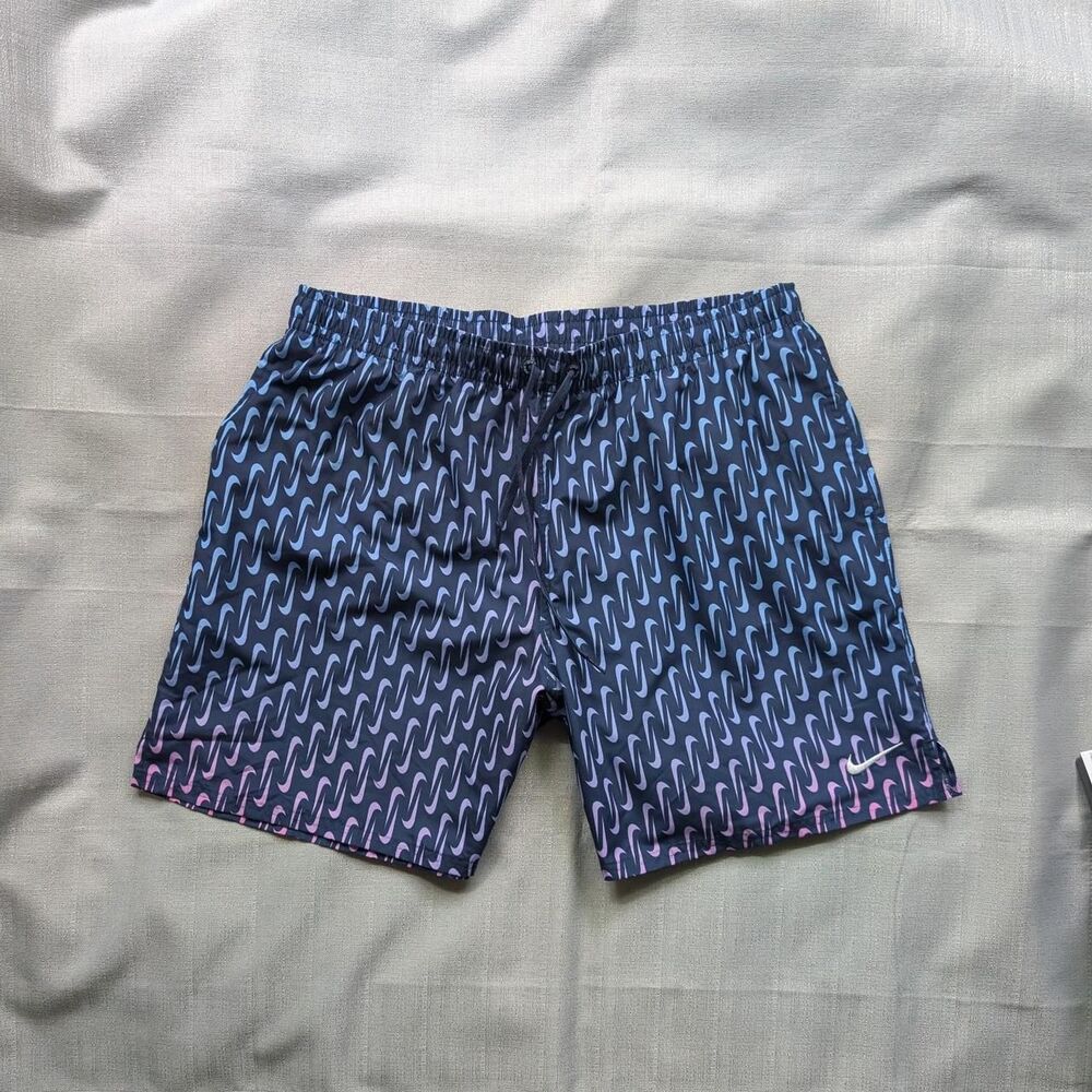 Nike Breaker Swoosh Print Swim Shorts with Mesh Lining Mens size XXL NEW!